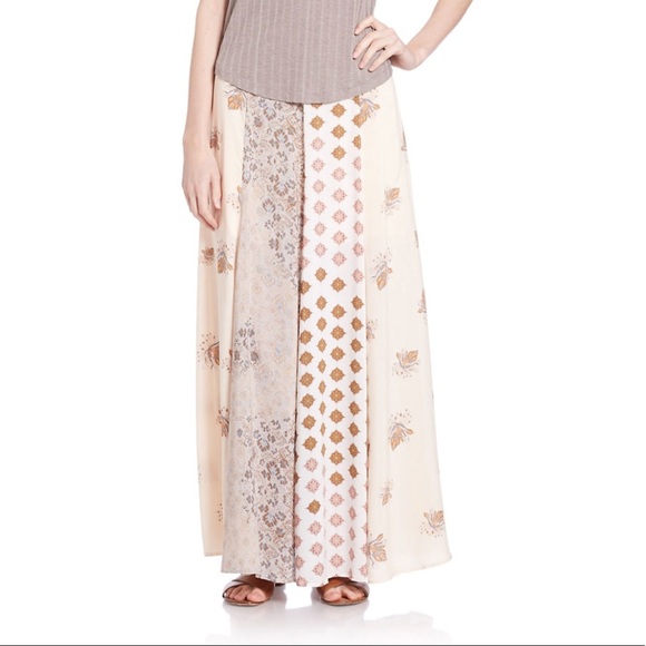 Free People Dresses & Skirts - Free People Patchwork Tea Maxi Skirt